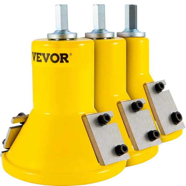 VEVOR Embouts À Tenonner 25,4 Mm 38 Mm Et 50,8 Mm Tenons À Épaules Coniques En Aluminium Et Acier Solide Lames Droites Kit De Démarrage Pour Construction Des Meubles En Bois Bricolage À La Maison – Image 9